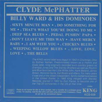 CD Clyde McPhatter: Clyde McPhatter With Billy Ward And His Dominoes