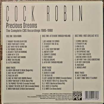 3CD/Coffret Cock Robin: Precious Dreams (The Complete CBS Recordings 1985-1990)