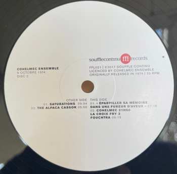 2LP Cohelmec Ensemble: 5 Octobre 1974 DLX | LTD