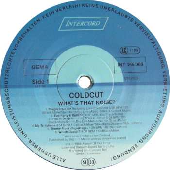 2LP Coldcut: What's That Noise? LTD
