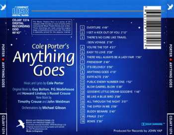CD Cole Porter: Cole Porter's Anything Goes - Music Theatre Hour