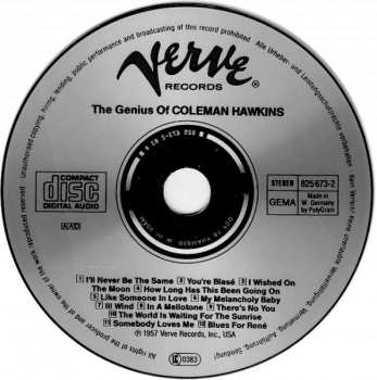 CD Coleman Hawkins: The Genius Of Coleman Hawkins