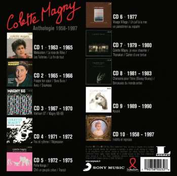 10CD/Coffret Colette Magny: Anthologie 1958 - 1997