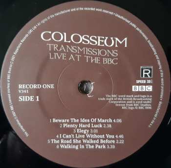 2LP Colosseum: Transmissions Live At The BBC