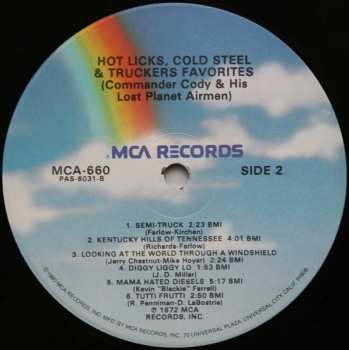 LP Commander Cody And His Lost Planet Airmen: Hot Licks, Cold Steel & Truckers Favorites