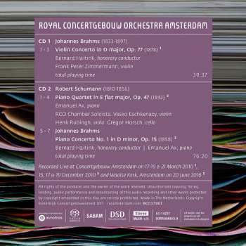2SACD Robert Schumann: Piano Concerto No. 1; Violin Concerto; Piano Quartet