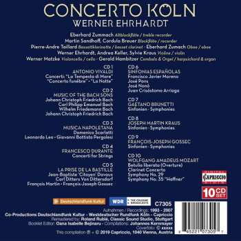 10CD/Coffret Wolfgang Amadeus Mozart: Muscia Napoletana • La Prise De La Bastille • Sinfonias Españolas