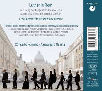 CD Concerto Romano: Luther In Rom (A "Soundtrack" To Luther's Stay In Rome)