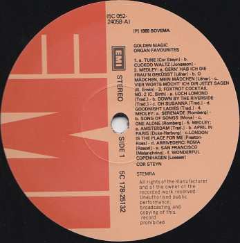 2LP Cor Steyn: Golden Magic Organ Favourites