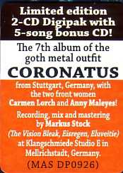 2CD Coronatus: Raben Im Herz LTD | DIGI
