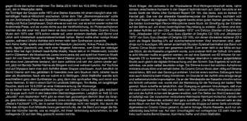 CD Cosmic Circus Music: Wiesbaden 1973