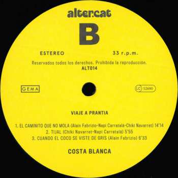 LP Costa Blanca: Viaje A Prantia