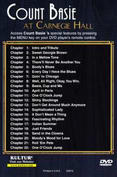 DVD Tony Bennett: Count Basie At Carnegie Hall