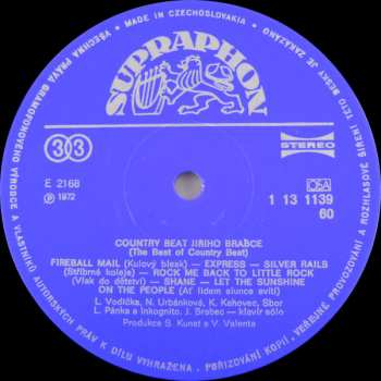 LP Country Beat Jiřího Brabce: The Best Of Country Beat