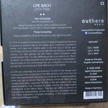 3CD/Coffret Carl Philipp Emanuel Bach: Trio sonatas - Flute Concertos