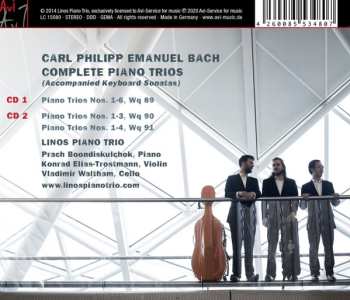 2CD Carl Philipp Emanuel Bach: Complete Piano Trios DIGI