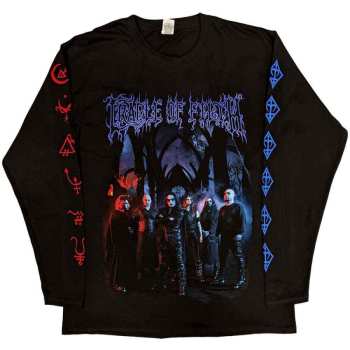 Marchandises Cradle Of Filth: Cradle Of Filth Unisex Long Sleeve T-shirt: Existence Band (back & Sleeve Print) (medium) M