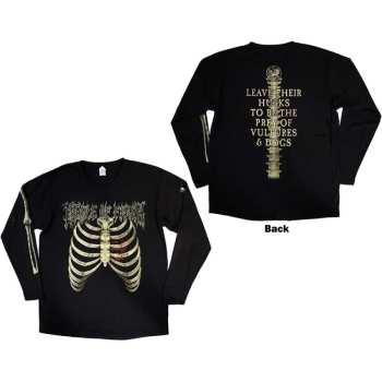 Marchandises Cradle Of Filth: Cradle Of Filth Unisex Long Sleeve T-shirt: Skeleton (back & Sleeve Print) (small) S