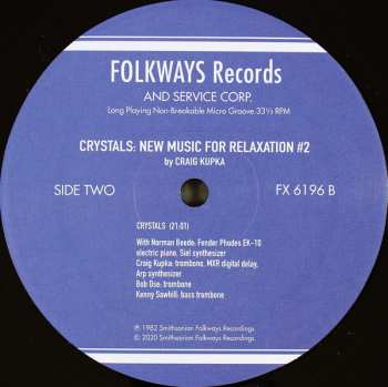 LP Craig Kupka: Crystals - New Music For Relaxation 2