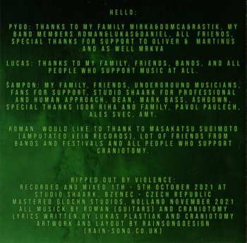 CD Craniotomy: Ripped Out By Violence
