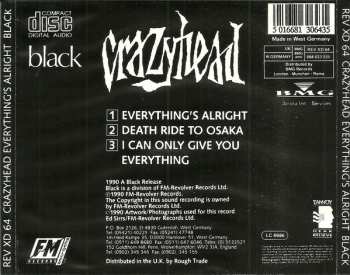 CD Crazyhead: Everything's Alright