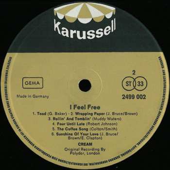 LP Cream: I Feel Free