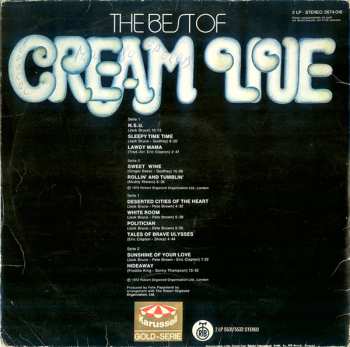 2LP Cream: The Best Of Cream Live