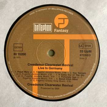 LP Creedence Clearwater Revival: Live In Germany