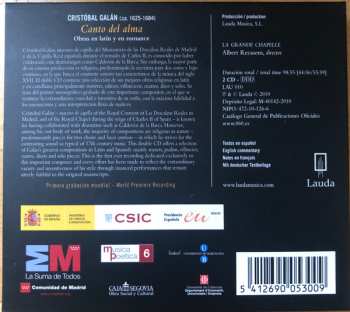 2CD/Coffret La Grande Chapelle: Canto Del Alma: Obras En Latín Y En Romance