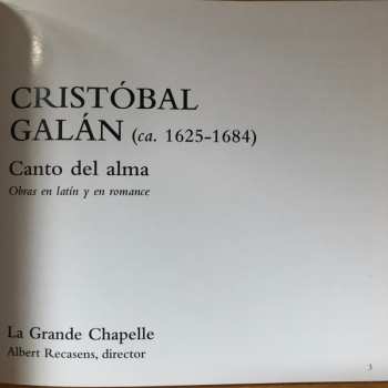 2CD/Coffret La Grande Chapelle: Canto Del Alma: Obras En Latín Y En Romance