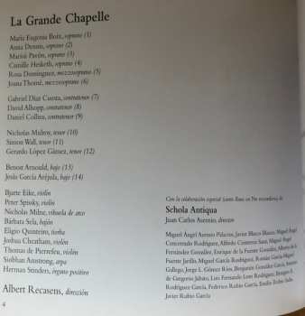2CD/Coffret La Grande Chapelle: Canto Del Alma: Obras En Latín Y En Romance