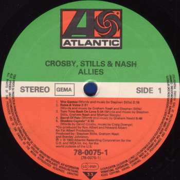 LP Crosby, Stills & Nash: Allies