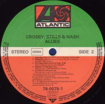 LP Crosby, Stills & Nash: Allies