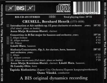 CD Bernhard Henrik Crusell: Concertante Wind Works