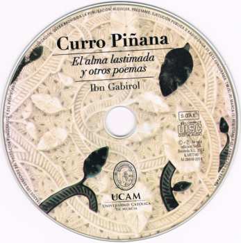 CD Curro Pinana: El Alma Lastimada Y Otros Poemas - Ibn Gabirol