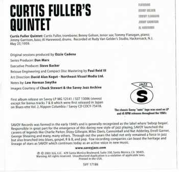 CD Curtis Fuller's Quintet: Blues-ette