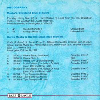 CD Curtis Mosby: Recorded On The West Coast And London - 1924-1939