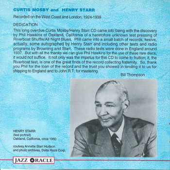 CD Curtis Mosby: Recorded On The West Coast And London - 1924-1939