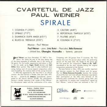 CD Cvartetul De Jazz Paul Weiner: Spirale (Jazz Cu Paul Weiner)