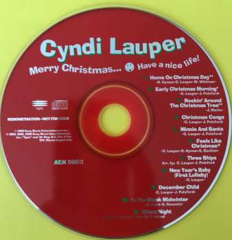 CD Cyndi Lauper: Merry Christmas...Have A Nice Life!