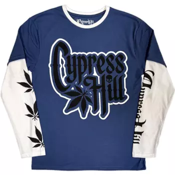 Layered Long Sleeve T-shirt Leaf & Logo Cypress Hill