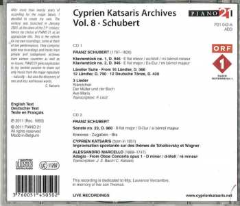 2CD Cyprien Katsaris: Cyprien Katsaris Archives Vol.8 - Schubert 