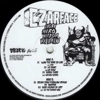 2LP Czarface: Every Hero Needs A Villain
