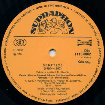 2LP Czechoslovak Radio Dance Orchestra: Benefice