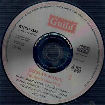2CD Czeslaw Marek: Chamber Works & Piano Music