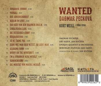 CD Dagmar Pecková: Wanted: Songs Of Kurt Weill