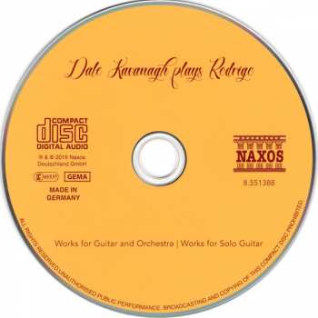 CD Dale Kavanagh: Dale Kavanagh Plays Rodrigo