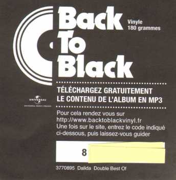 2LP Dalida: Double Best Of