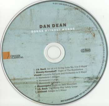 CD Dan Dean: Songs Without Words