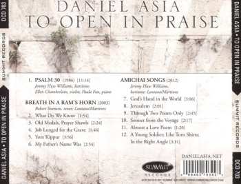 CD Daniel Asia: To Open In Praise
